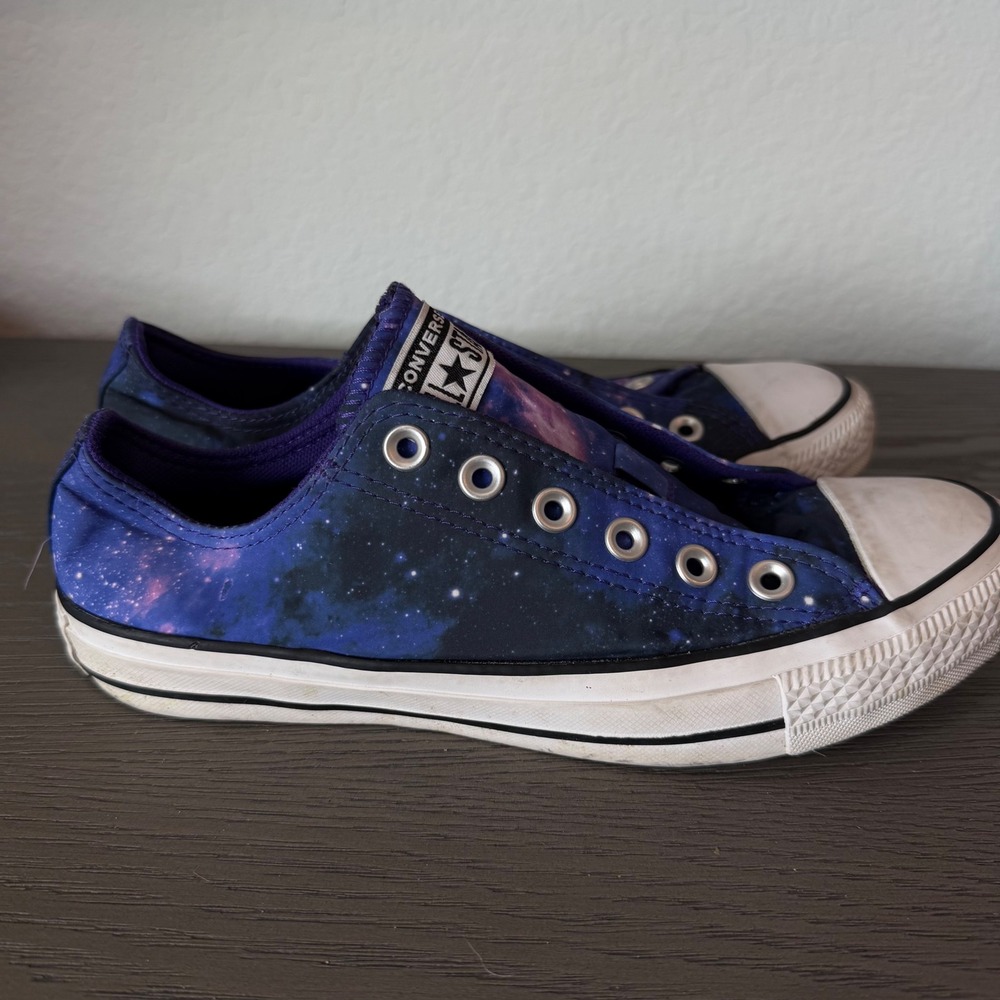 Converse Chuck Taylor All Star Galaxy Space Print Low Top Sneakers Women 8